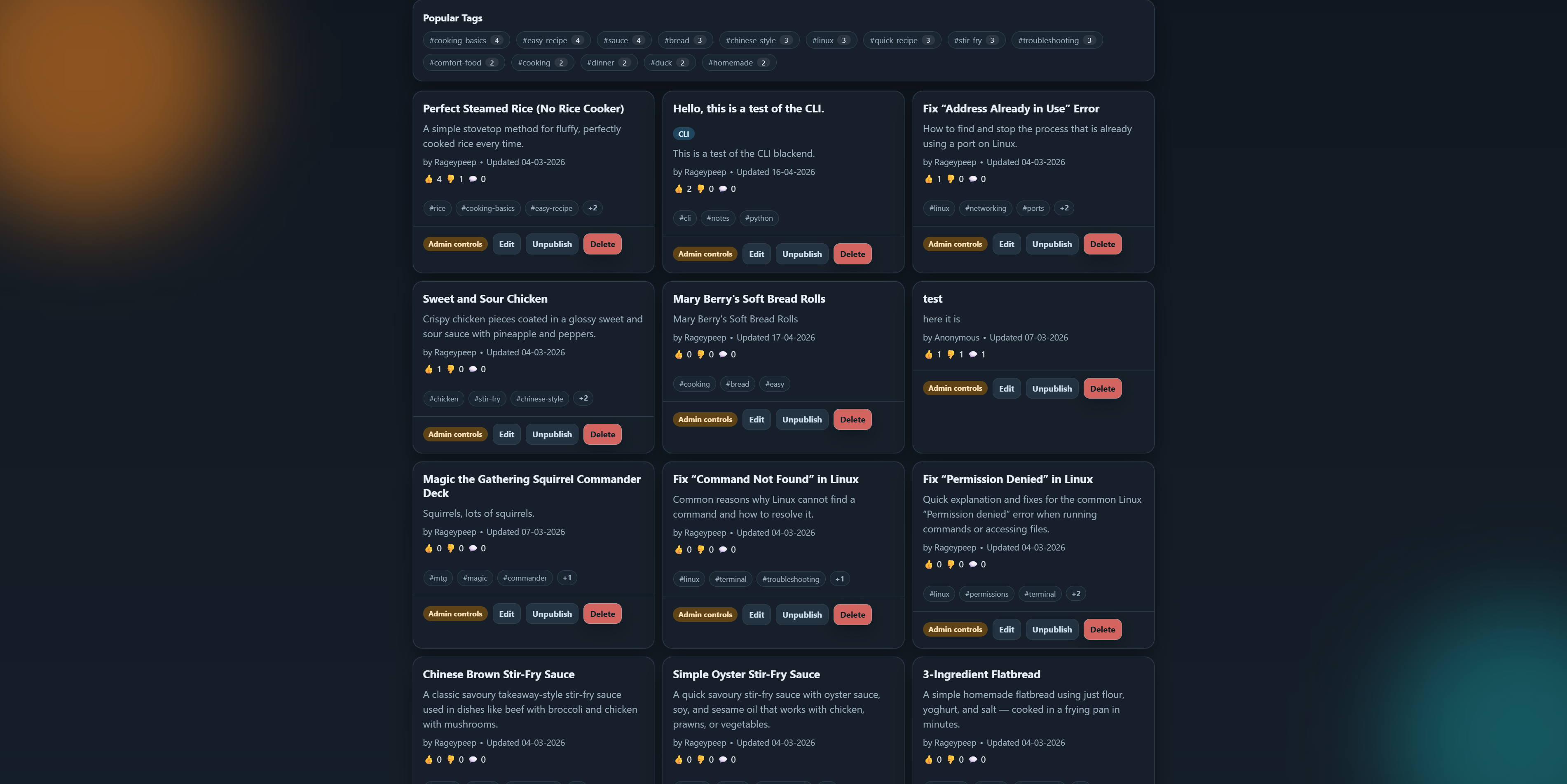 03 — The Explore Page