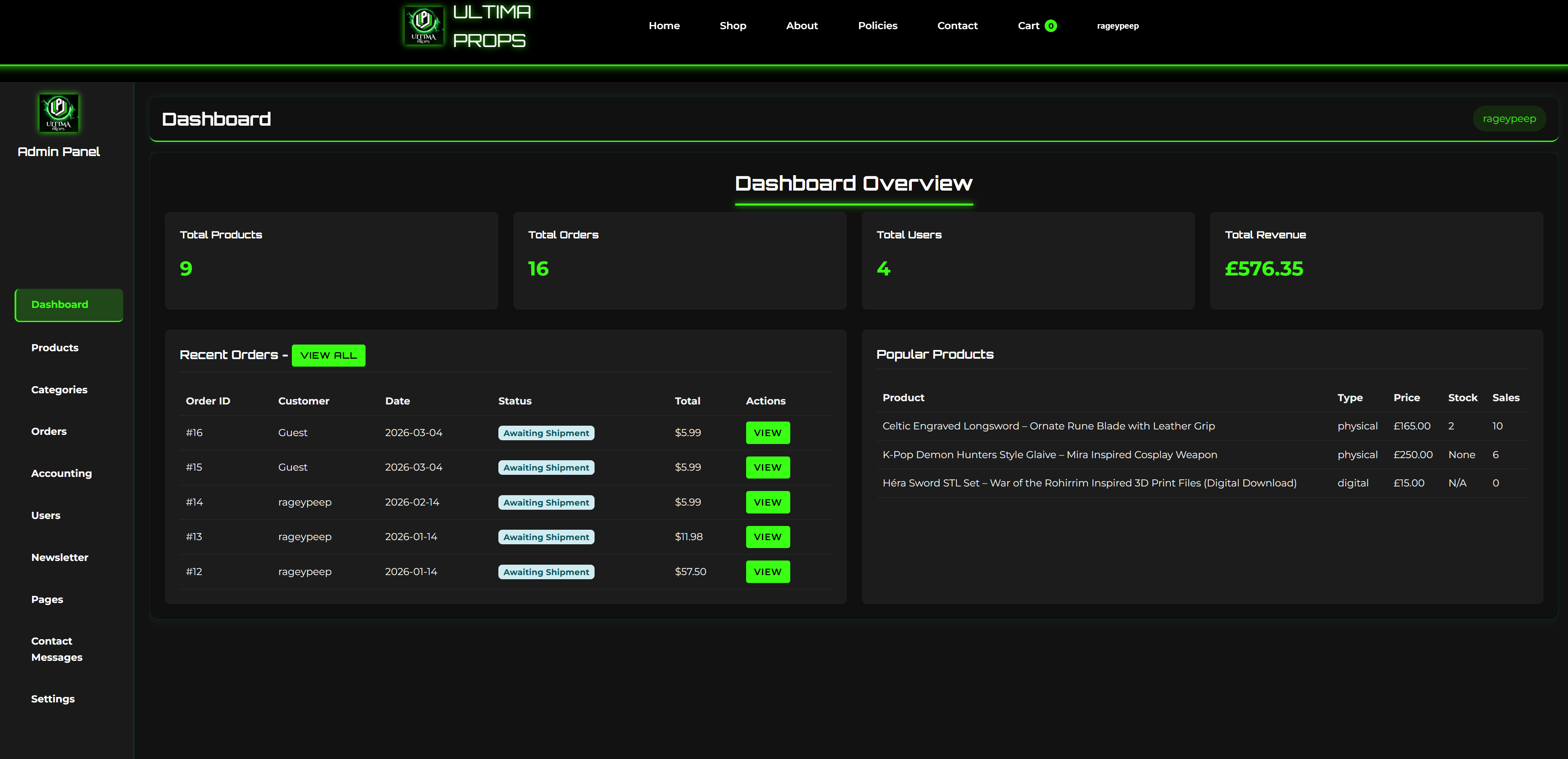 04 — The Admin Dashboard