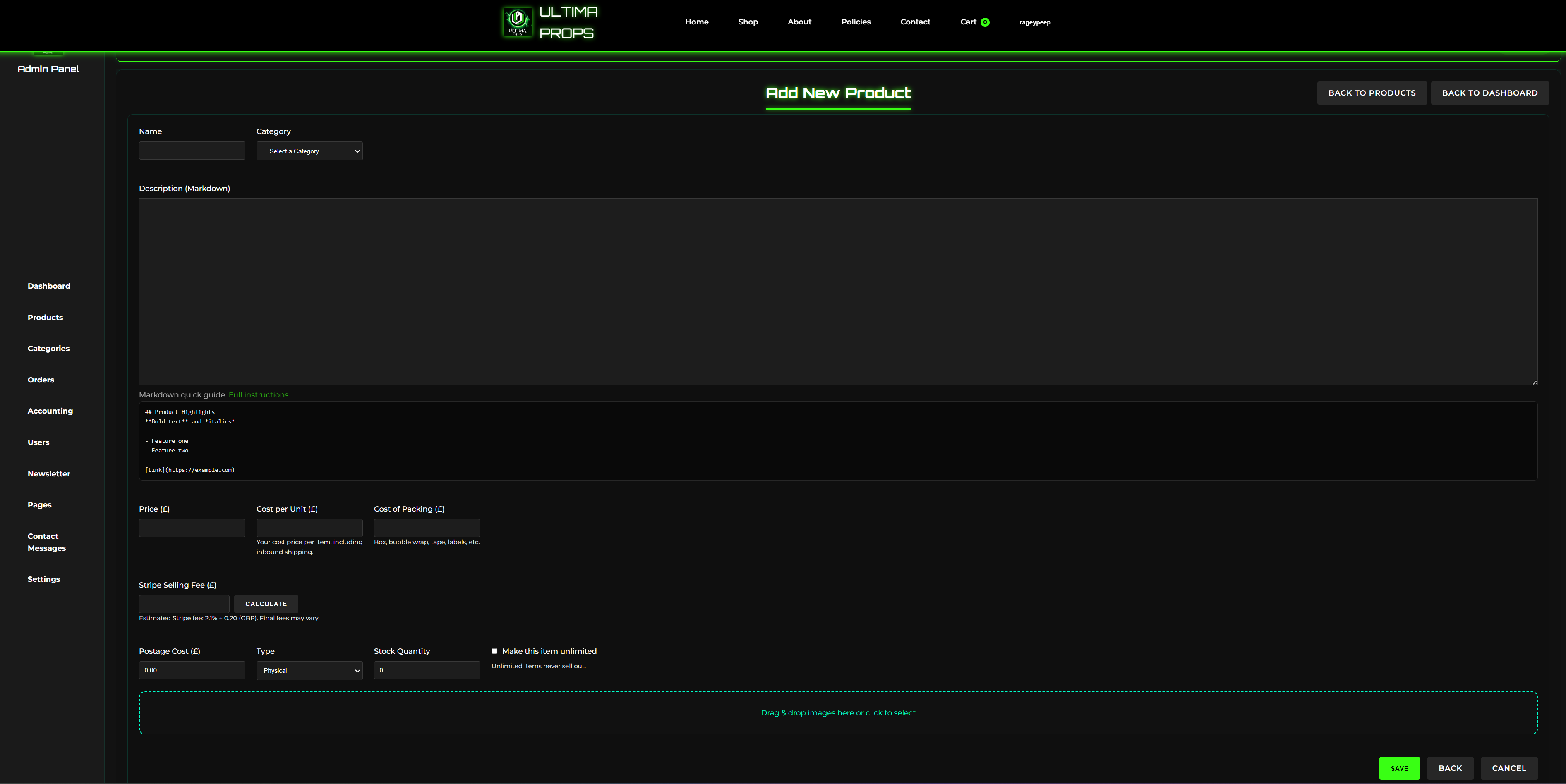 05 — The New Product Form