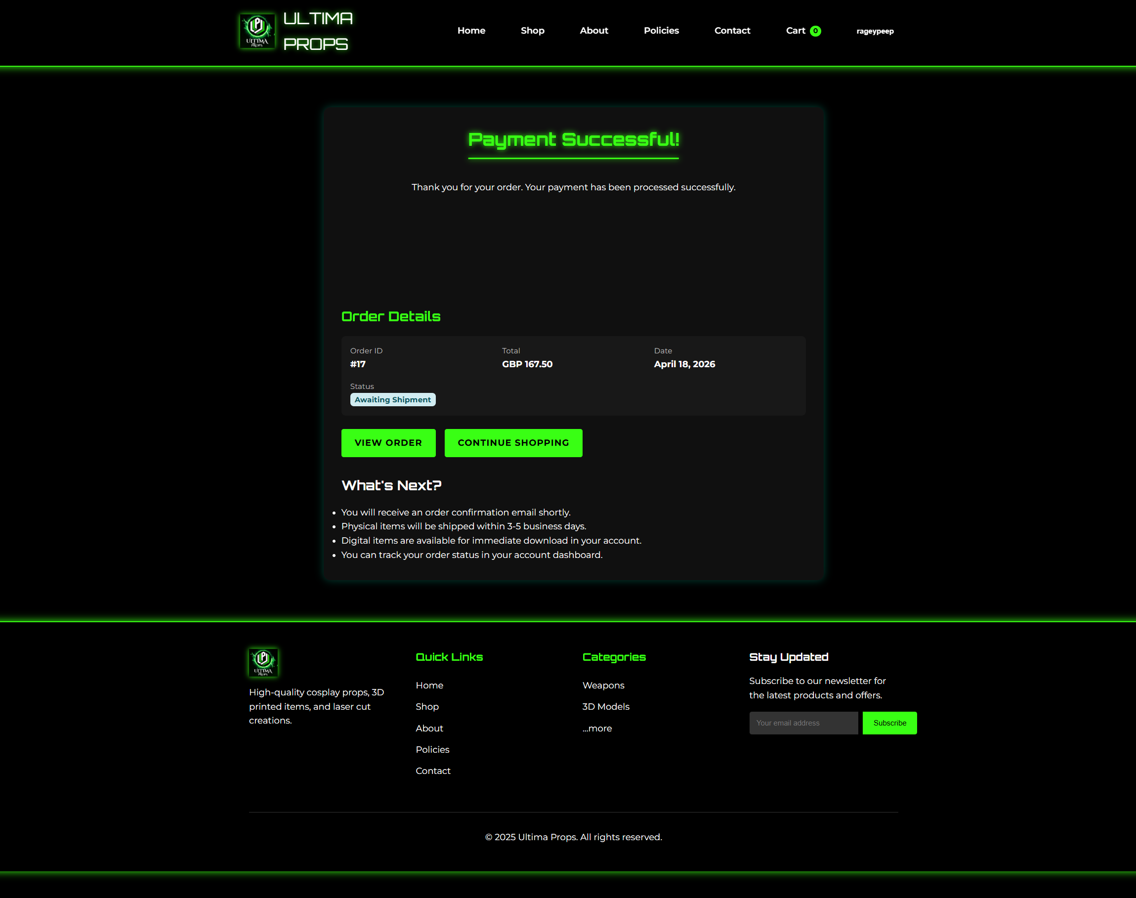 08 — Payment confirmation and Order Management